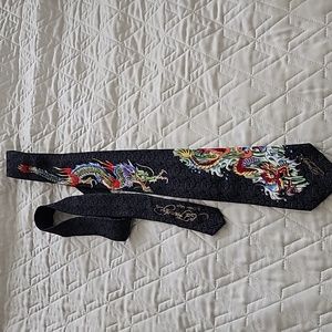 Ed hardy tie by Christian Audigier. Dragon. Used only once. In great condition.